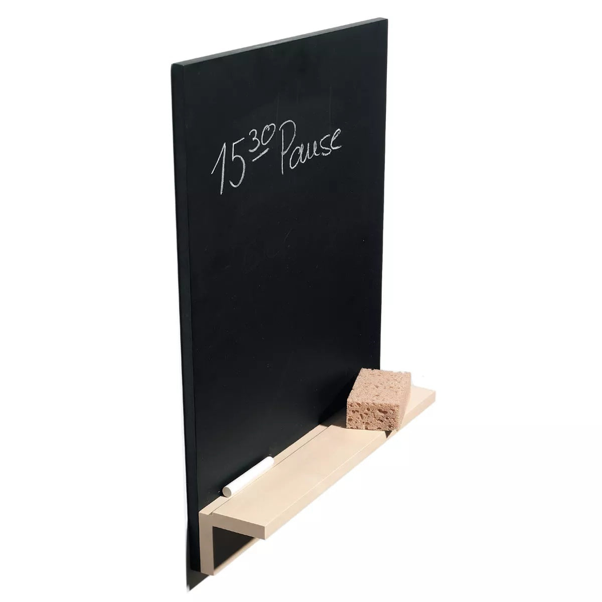 Schreibtafel „Nik“ mit Ablage aus Ahornholz für Küche und Büro