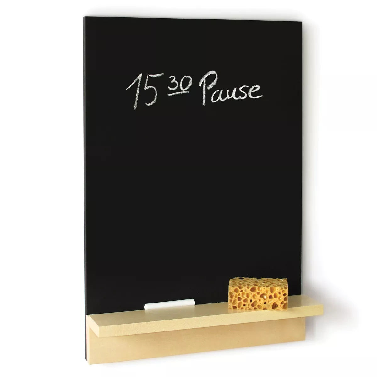 Schreibtafel „Nik“ mit Ablage aus Ahornholz für Küche und Büro