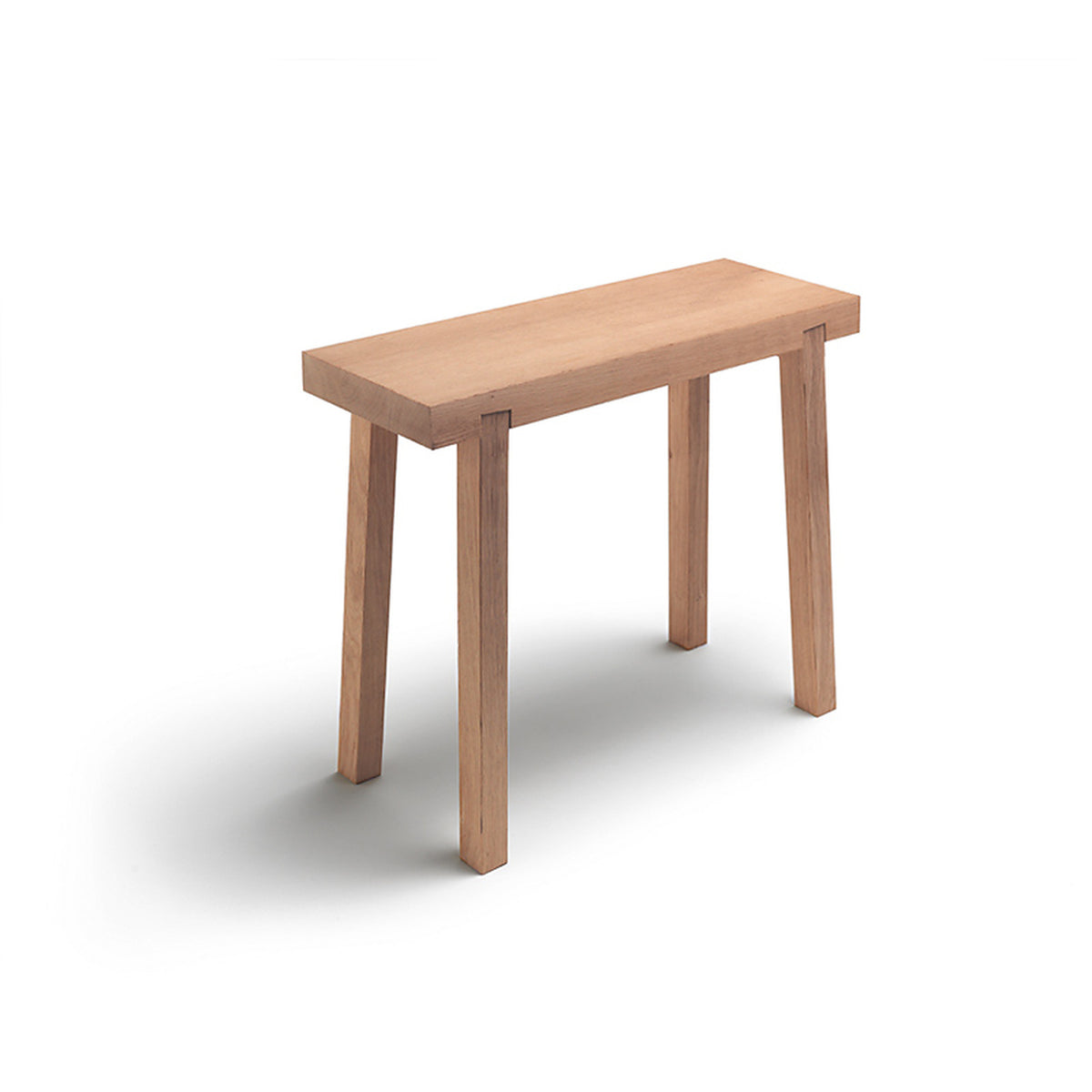 Hocker „Schemel“ aus massivem unbehandeltem Eichenholz – Sitzhöhe 45 cm
