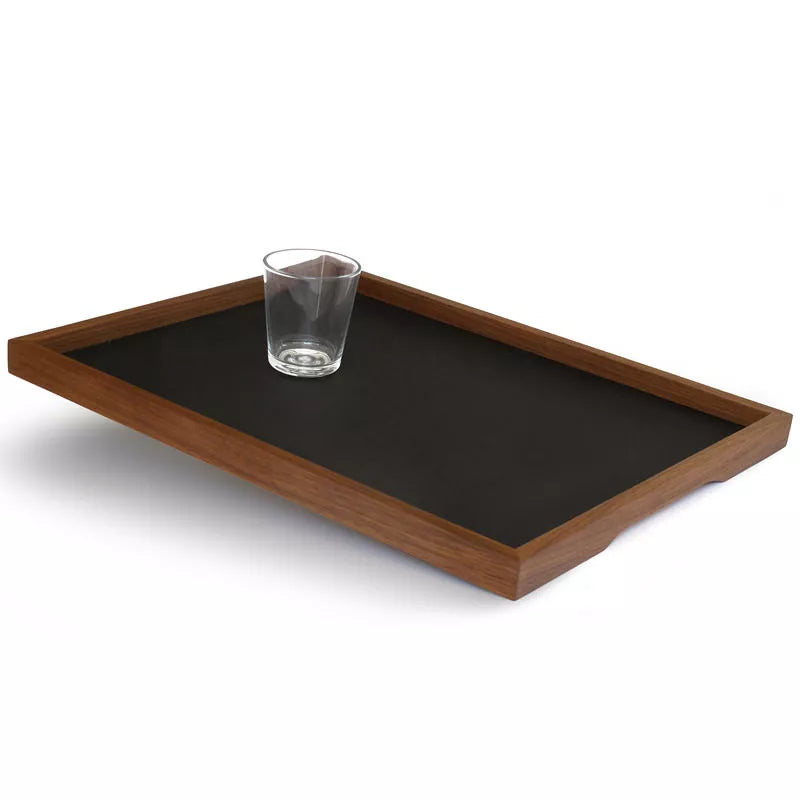 Grosses Serviertablett „Basic L“ aus geöltem Nussbaumholz – 50 × 39,5 cm