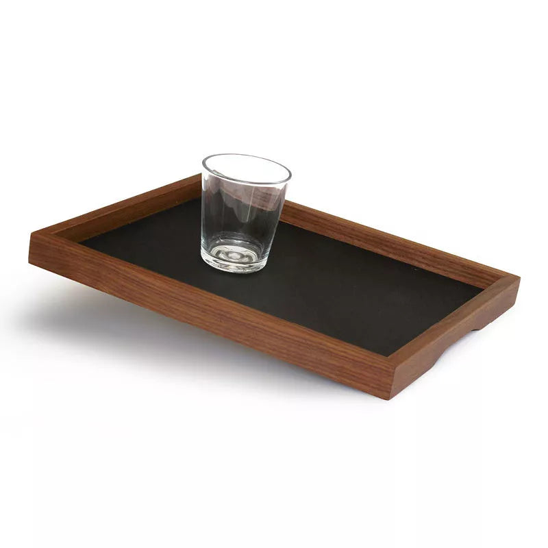 Kleines Serviertablett „Basic S“ aus geöltem Nussbaumholz – 35,5 × 28 cm