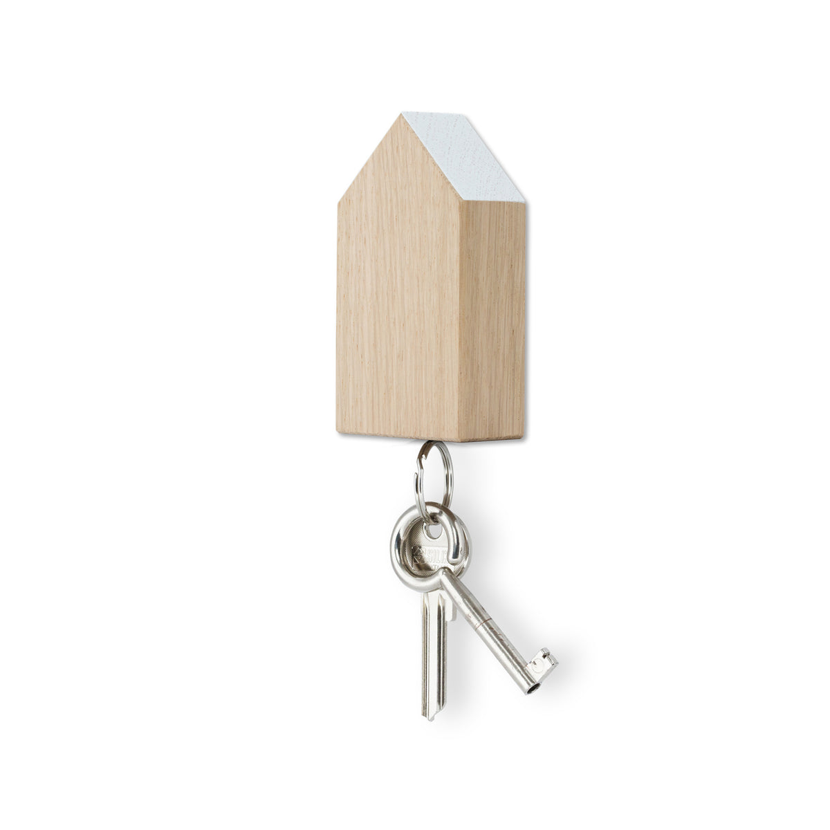 Magnetischer Schlüsselhalter „Magnetic“ aus Holz Farbe weiss