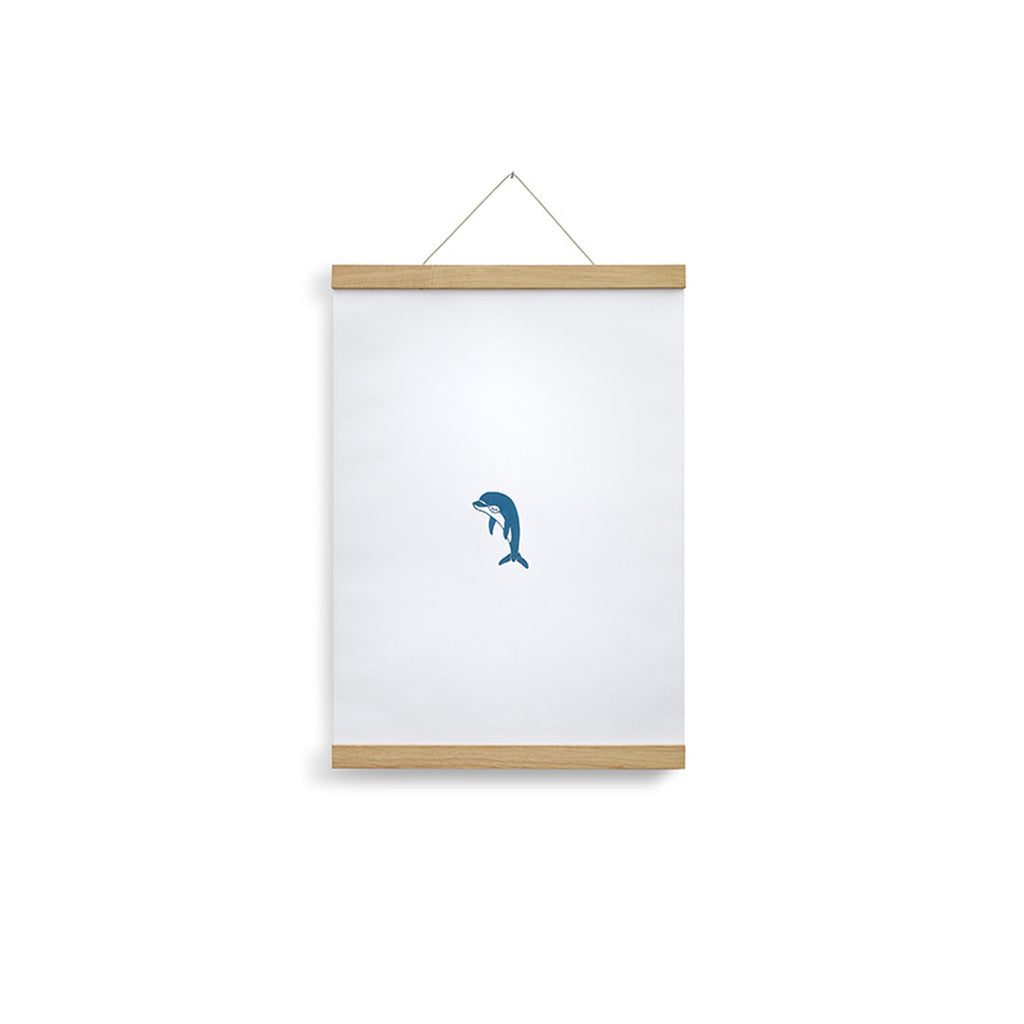 Magnetische Holzleiste aus Eiche für Poster und Bilder in 30 cm