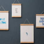 Magnetische Holzleiste aus Eiche für Poster und Bilder in 30 cm