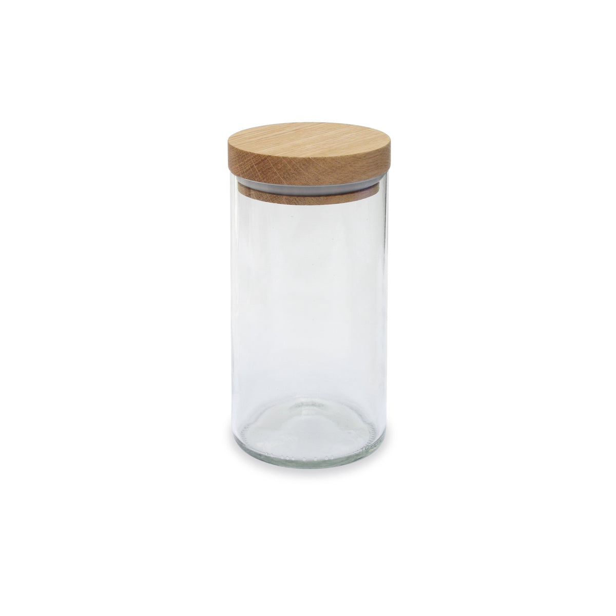 Vorratsglas mit Holzdeckel Glas klar für Küche und Lebensmittel