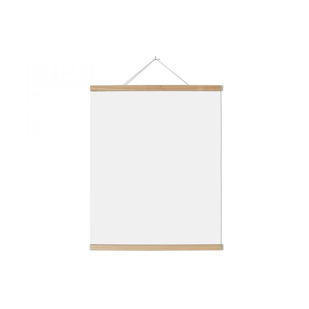 Holzleiste aus Esche mit Magneten für Poster und Bilder in 60 cm