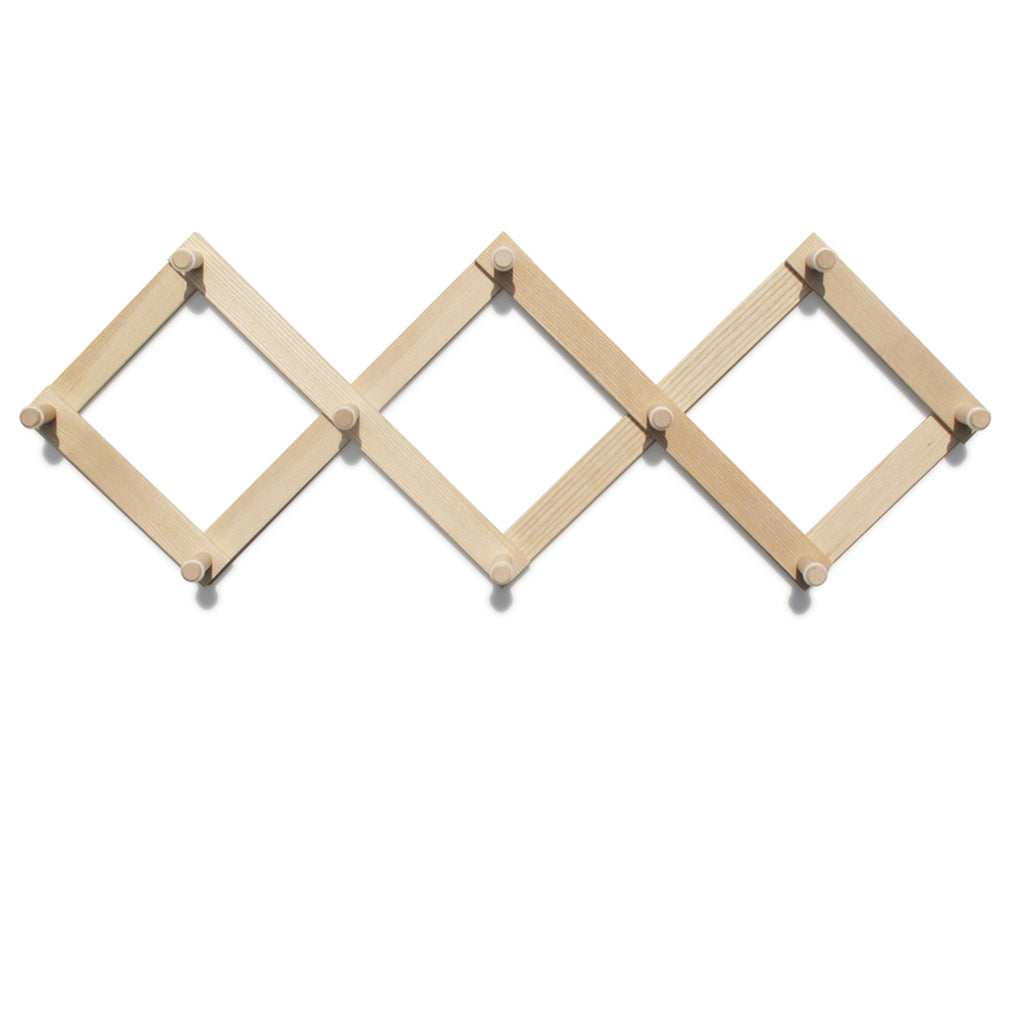 Wandgarderobe „Lia“ aus Holz mit Haken für Flur und Schlafzimmer