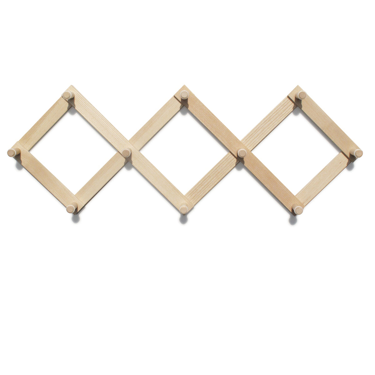 Wandgarderobe „Lia“ aus Holz mit Haken für Flur und Schlafzimmer