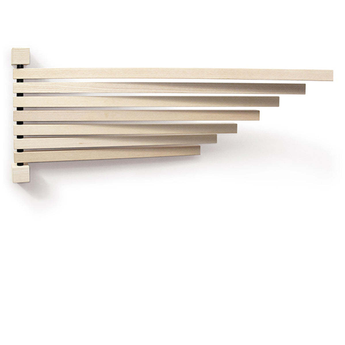 Schwenkbarer Wandfächer „Pavo“ aus Holz – flexible Halterung für Küche, Bad und Flur