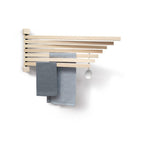 Schwenkbarer Wandfächer „Pavo“ aus Holz – flexible Halterung für Küche, Bad und Flur