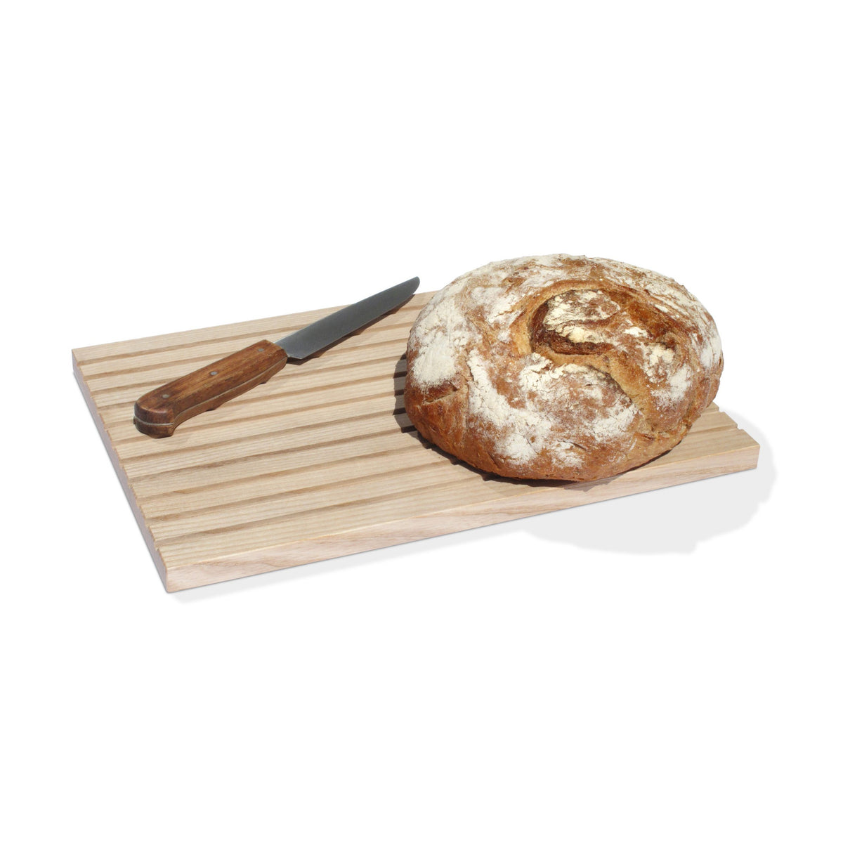 Brotbeutel Set mit Schneidebrett & Brotbeutel aus Leinen
