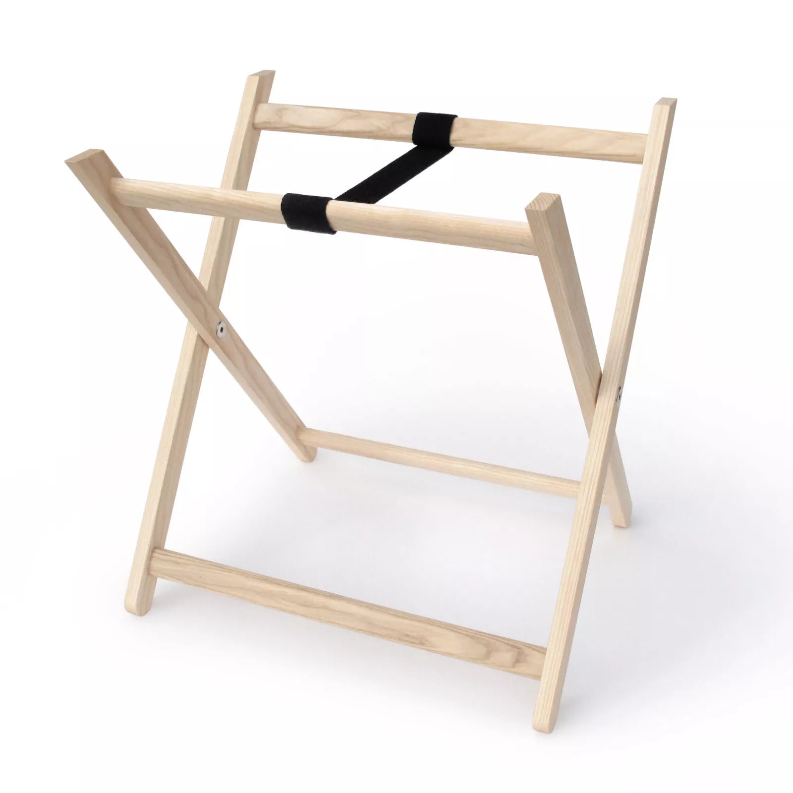 Serviertablett „Basic L“ mit Untergestell aus unbehandeltem Eschenholz – als Beistelltisch