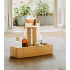 Tischbox für Essig und Öl aus Holz für Küche und Esstisch