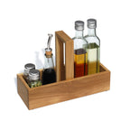 Tischbox für Essig und Öl aus Holz für Küche und Esstisch