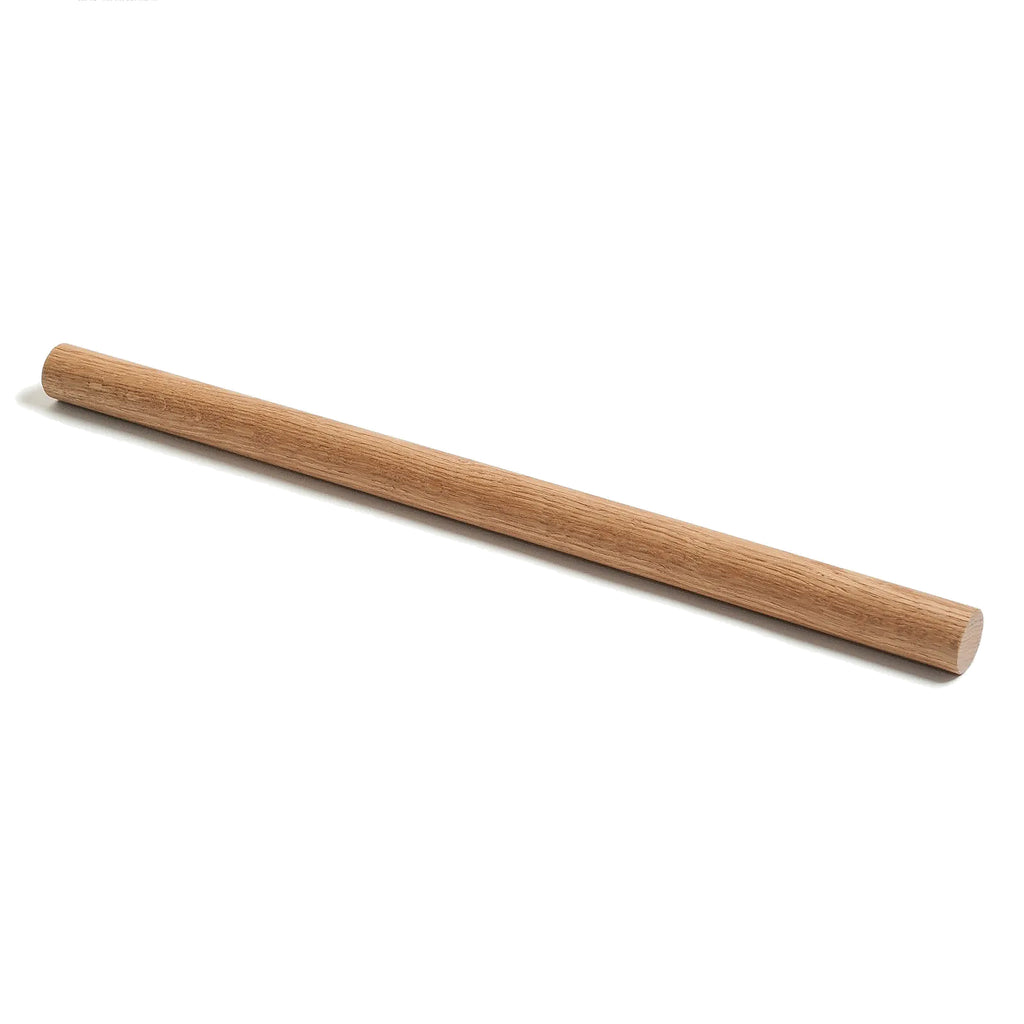 Teigrolle aus geöltem Eichenholz 60 cm für Pizza, Pasta und Backen