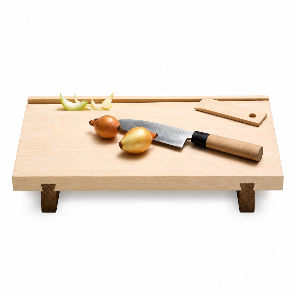 Grosses Schneidebrett XL aus Ahorn- und Eichenholz 50 × 31 cm