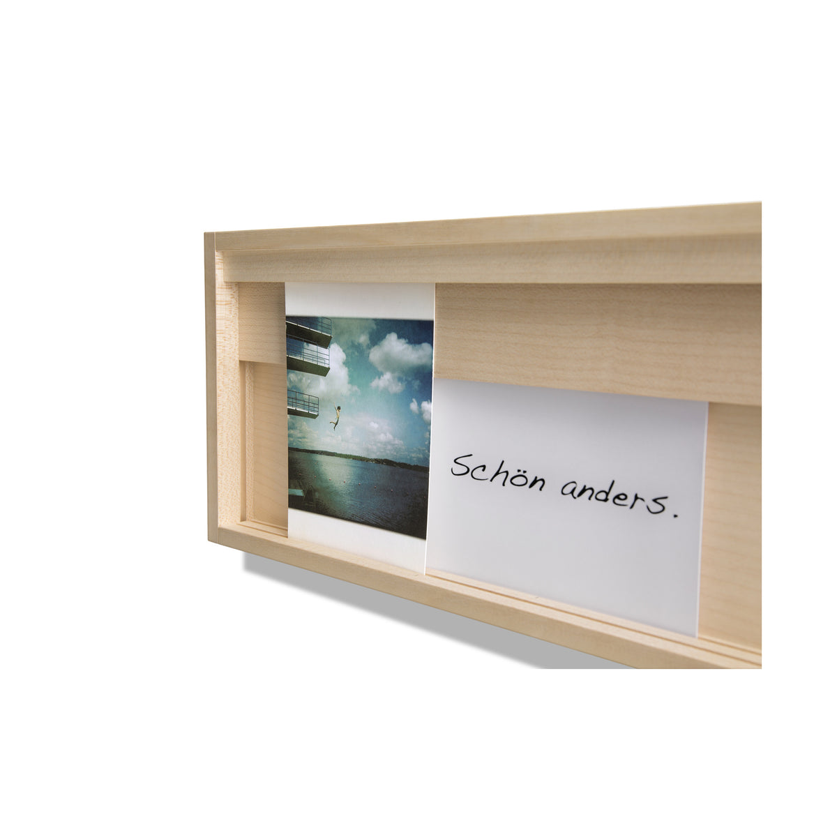 Karten- und Bilderrahmen aus Ahornholz für Fotos und Postkarten