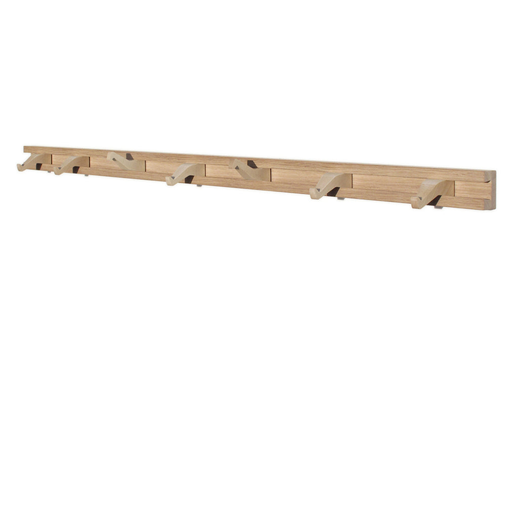 Garderobenleiste „Anderl“ aus Eichen- und Ahornholz 85 cm