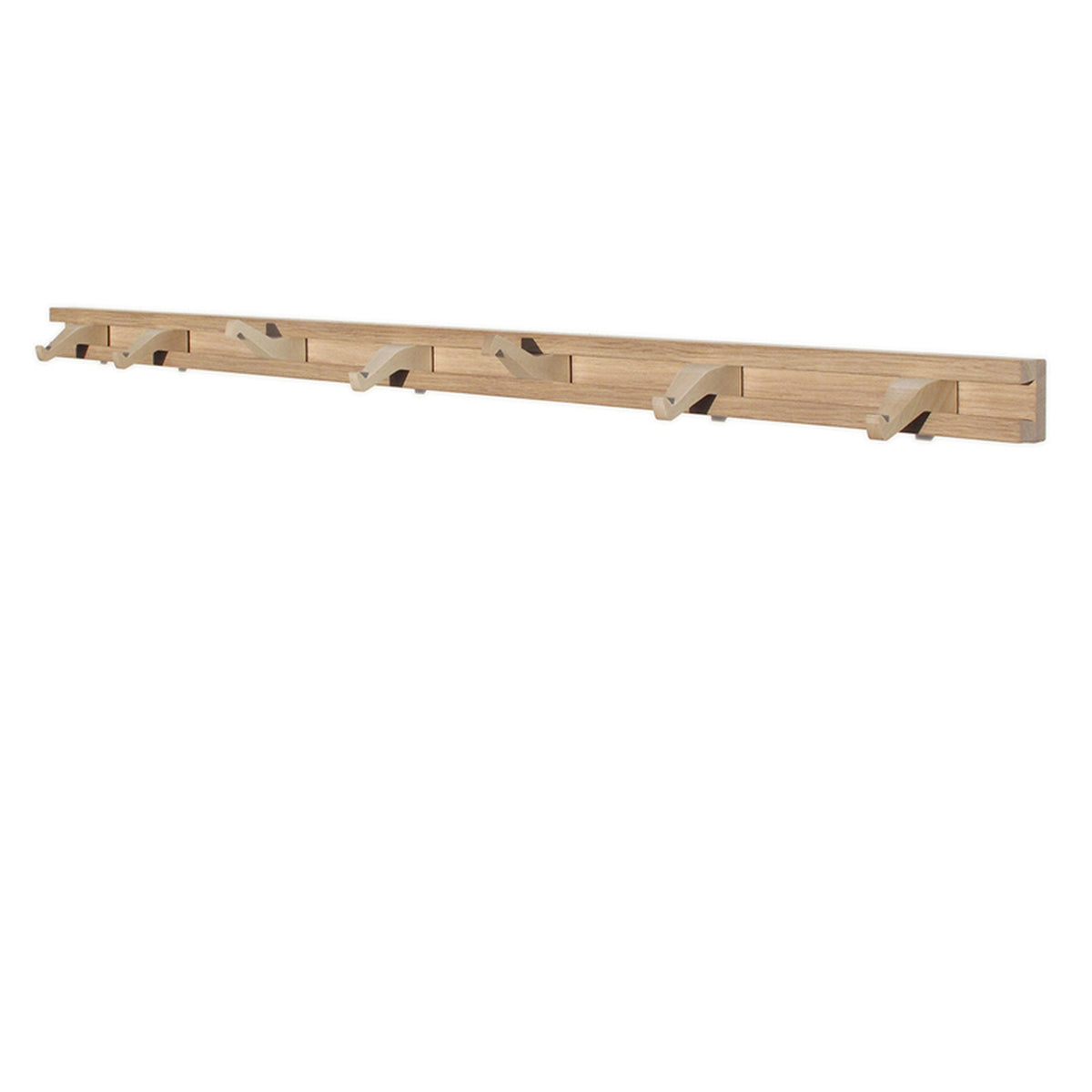 Garderobenleiste „Anderl“ aus Eichen- und Ahornholz 85 cm