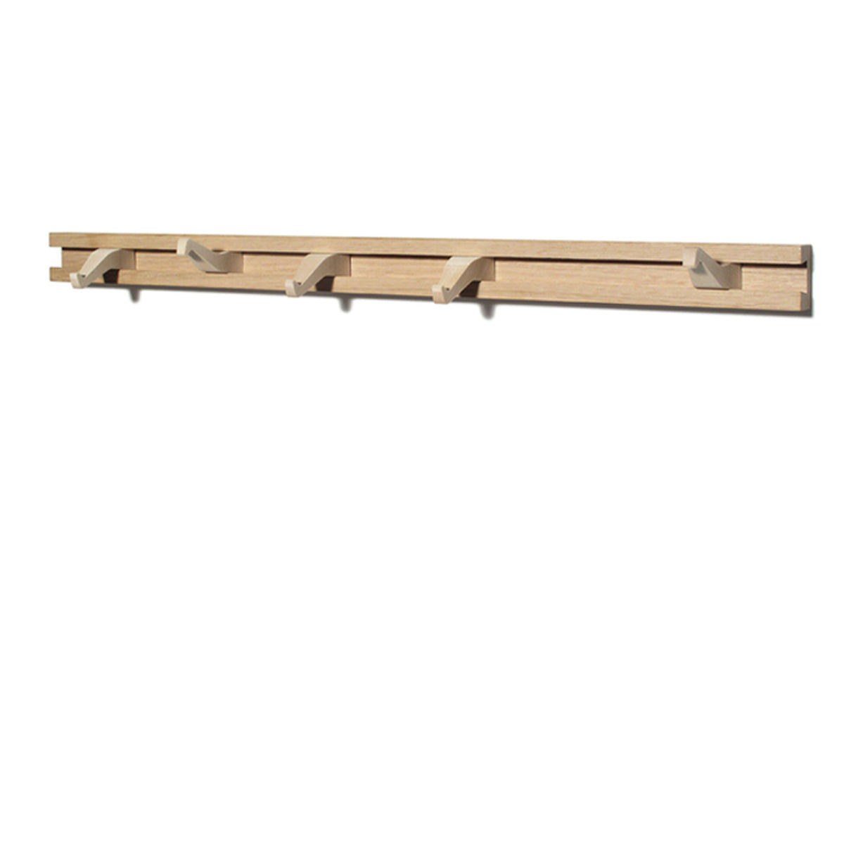Garderobenleiste „Anderl“ aus Eichen- und Ahornholz 60 cm