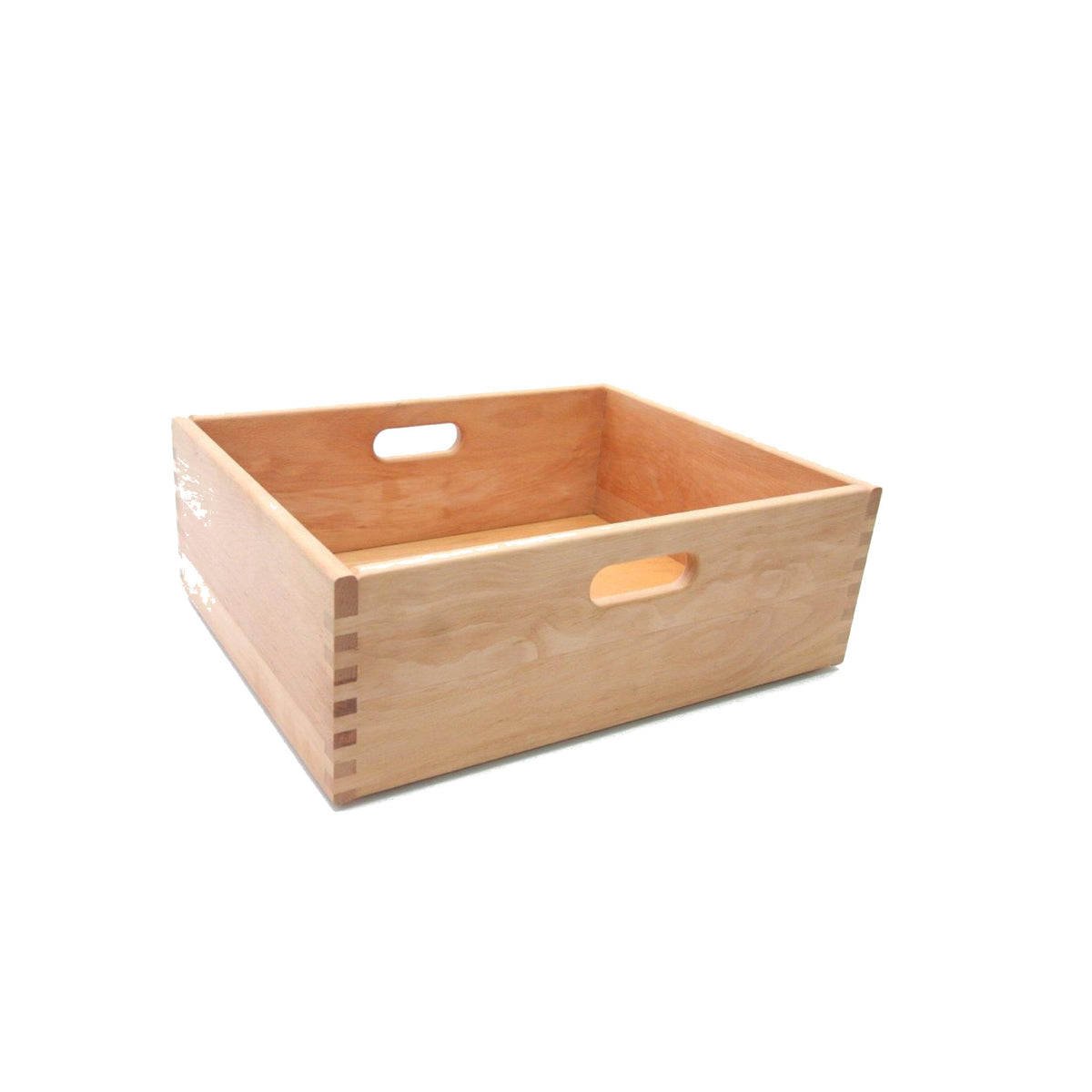 Grosse Spielkiste & Aufbewahrungsbox aus geöltem Buchenholz 50 × 39 cm