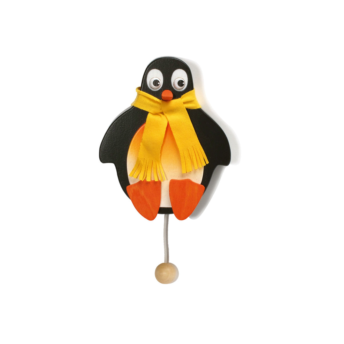 Wand-Musikdose Pinguin aus Holz für Babys ab Geburt