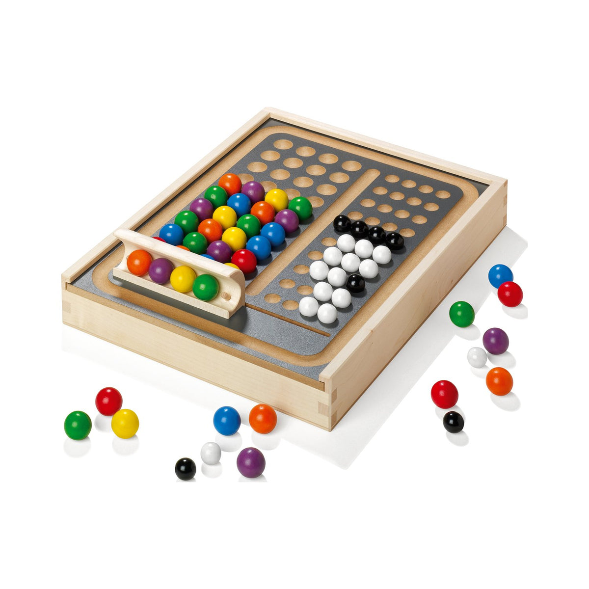 Kugelgrips Logik- und Geschicklichkeitsspiel aus Holz für 2 Spieler ab 8 Jahren