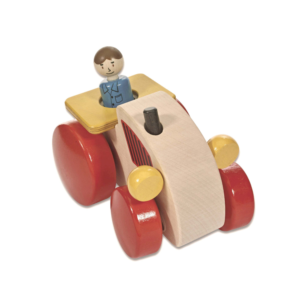 Traktor Neigefahrzeug aus Holz für Kinder ab 3 Jahren
