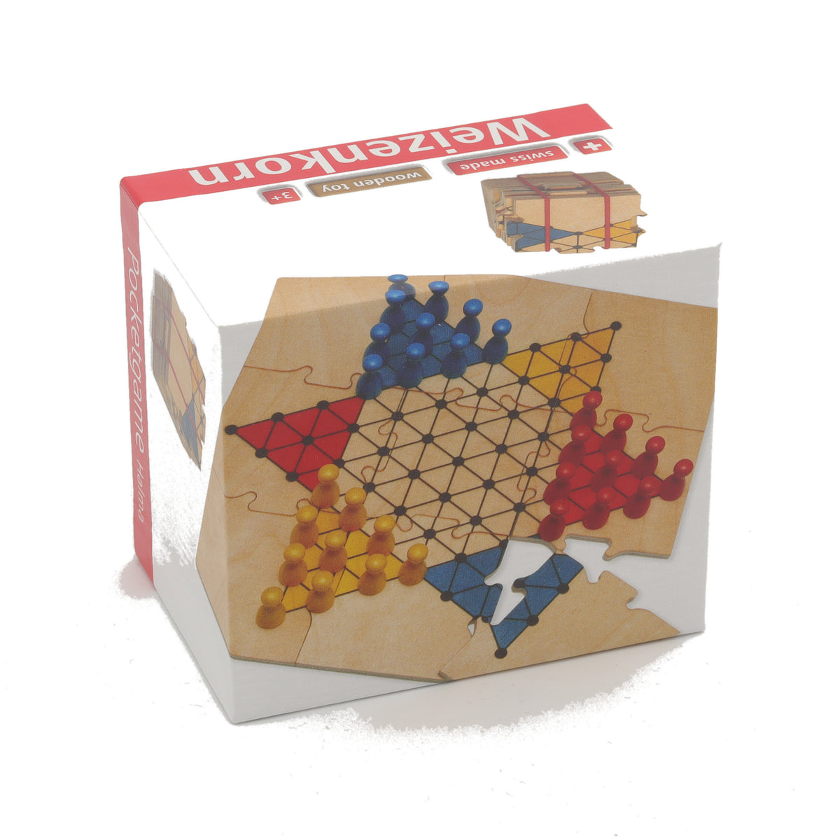 Reisespiel Halma aus Holz für Kinder ab 6 Jahren