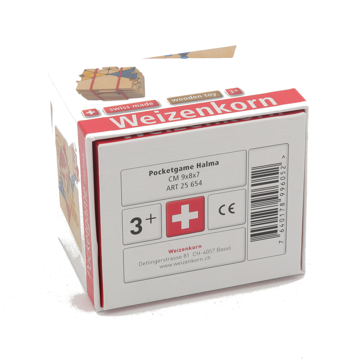 Reisespiel Halma aus Holz für Kinder ab 6 Jahren