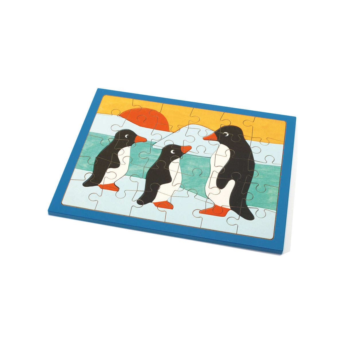 Grosses Holzpuzzle Pinguin mit 30 Teilen für Kinder ab 3 Jahren