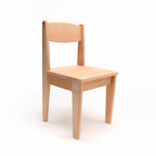 Kinderstuhl aus geöltem Buchenholz Sitzhöhe 32,5 cm für Kindergarten & Kita
