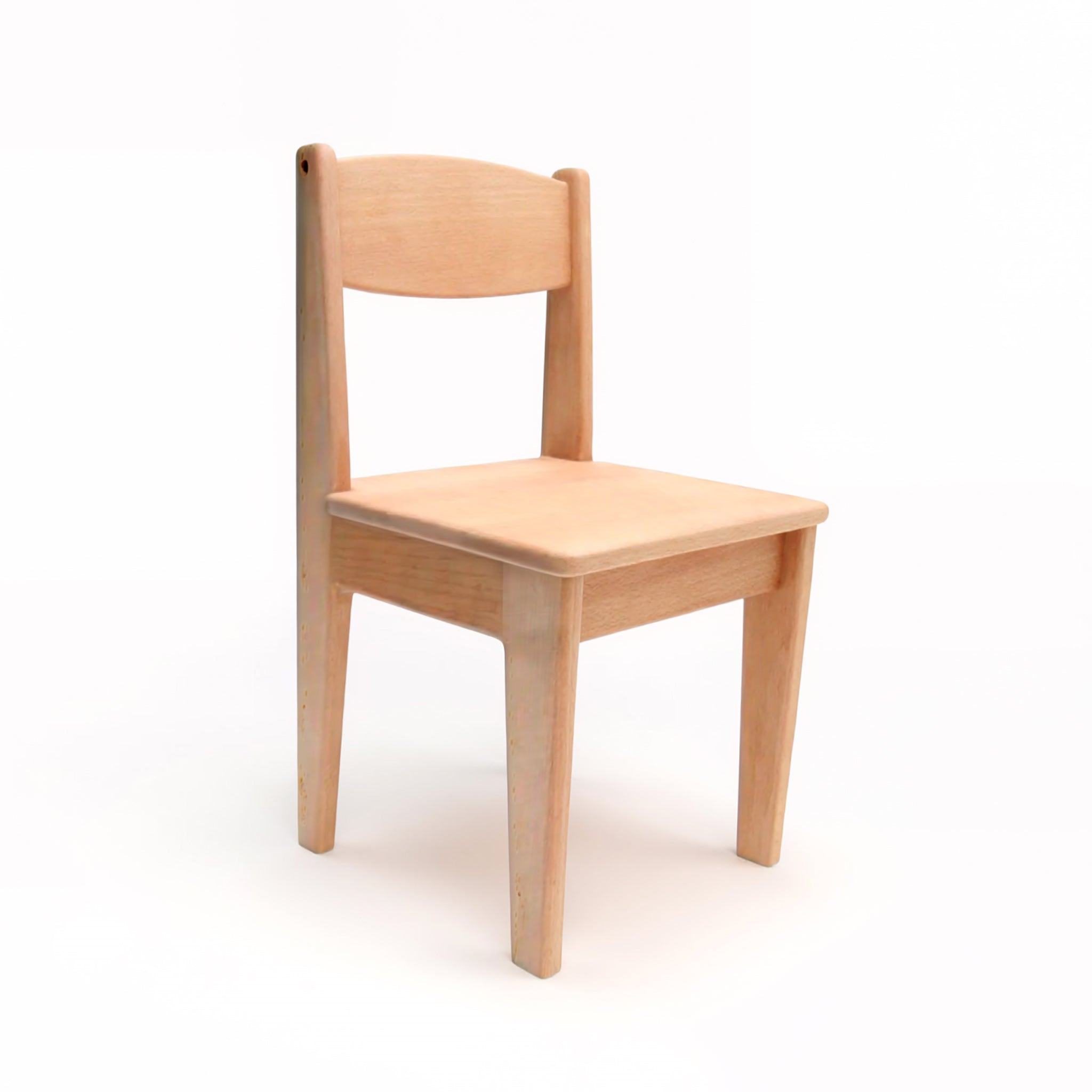 Kinderstuhl aus geöltem Buchenholz Sitzhöhe 32,5 cm für Kindergarten & Kita