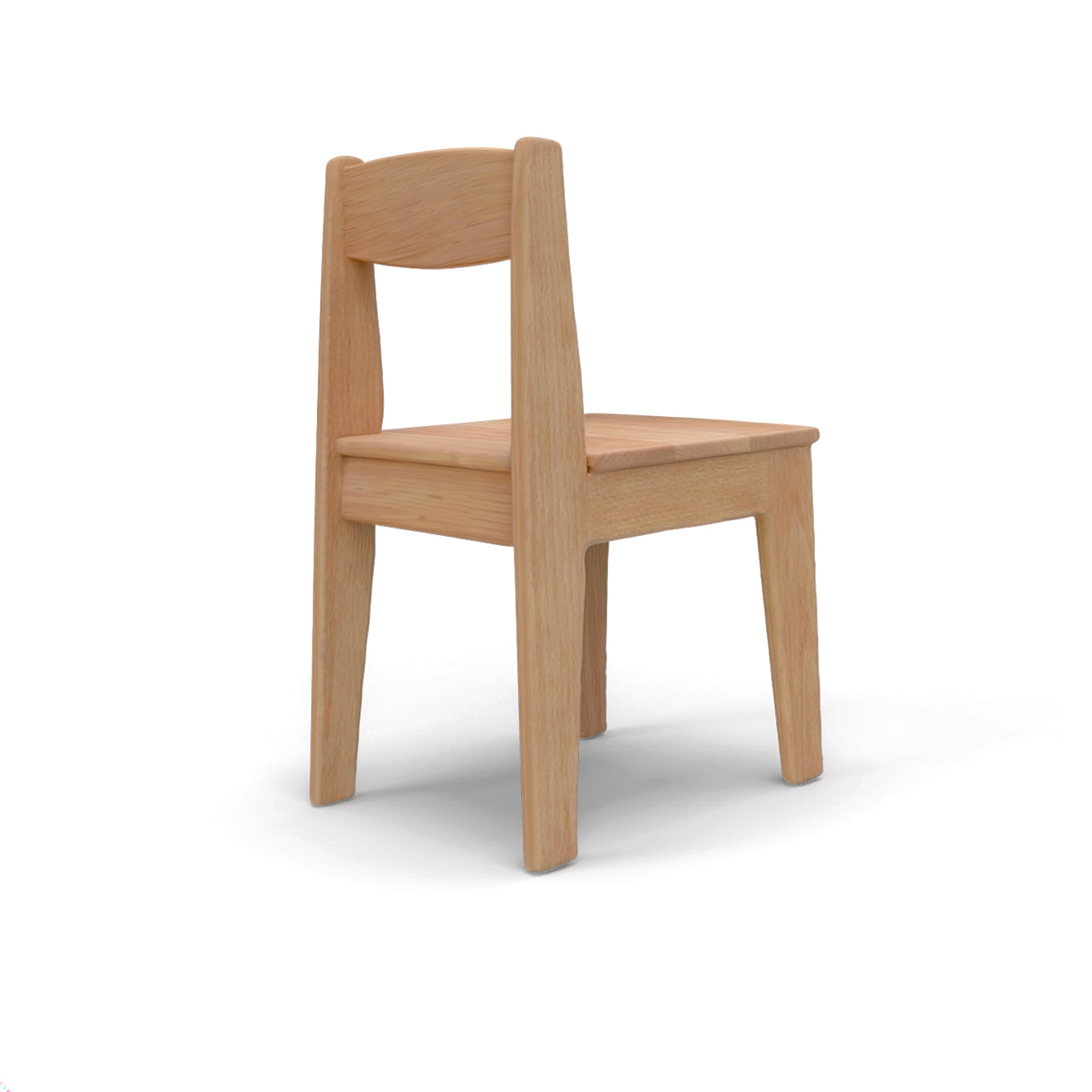 Kinderstuhl aus geöltem Buchenholz Sitzhöhe 26 cm für Kita & Kinderzimmer