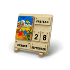 Kinder-Dauerkalender Karl und Kat aus Holz für Kindergarten und Grundschule