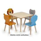 Kindertisch und St�hle Holz Kindersitzgruppe